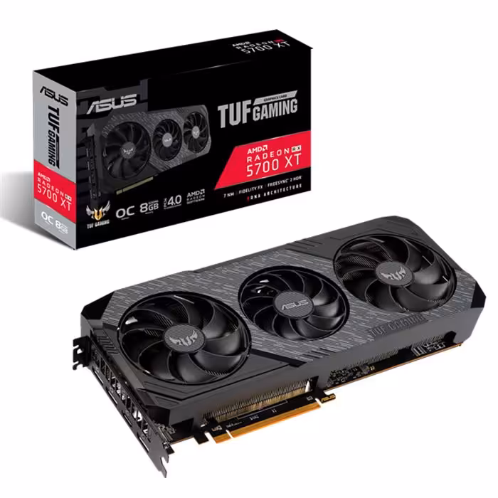 کارت گرافیک ایسوس مدل TUF 3-RX5700XT-O8G-EVO-GAMING حافظه 8 گیگابایت