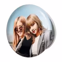 آینه جیبی خندالو طرح گروه بلک پینک Black Pink مدل تاشو کد 14503