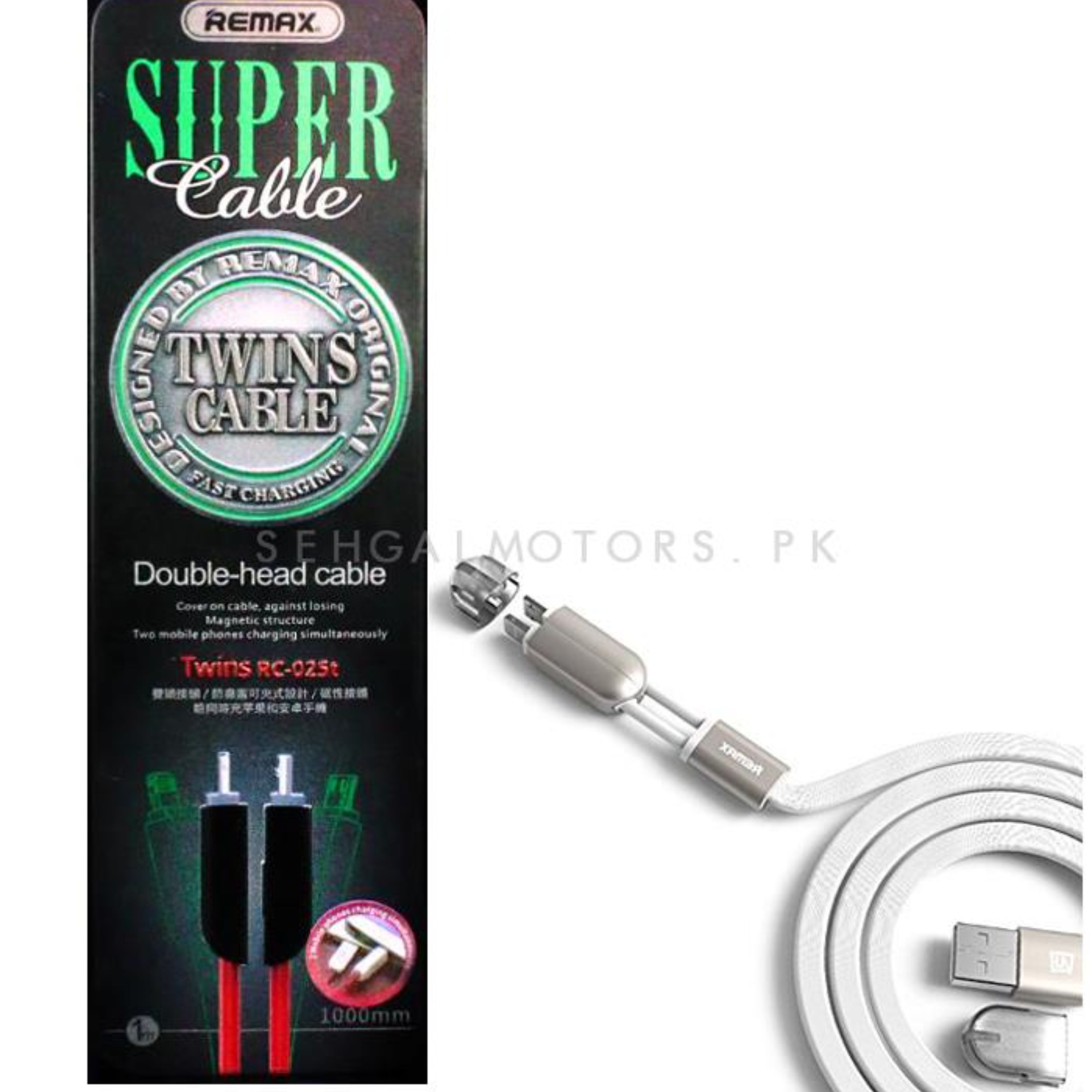 کابل دو سر لایتنینگ و اندروید ریمکس (اورجینال) جعبه فلزی