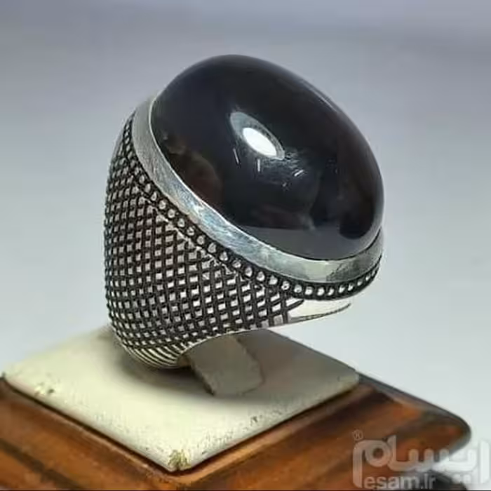 جزع درشت وقواره دار کلکسیونی دستساز سلطنتی بارکاب فوق العاده جوندار عالی