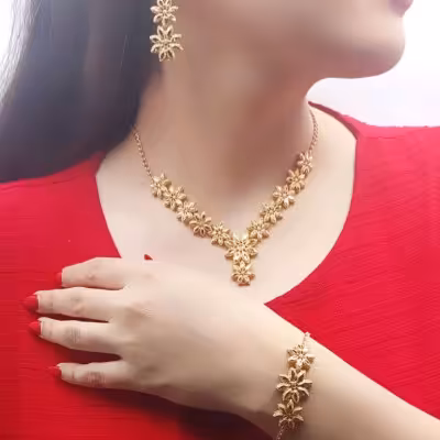 سرویس جواهری تراش طرح طلا