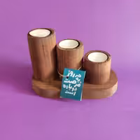 جاشمعی سه تکه استوانه ای