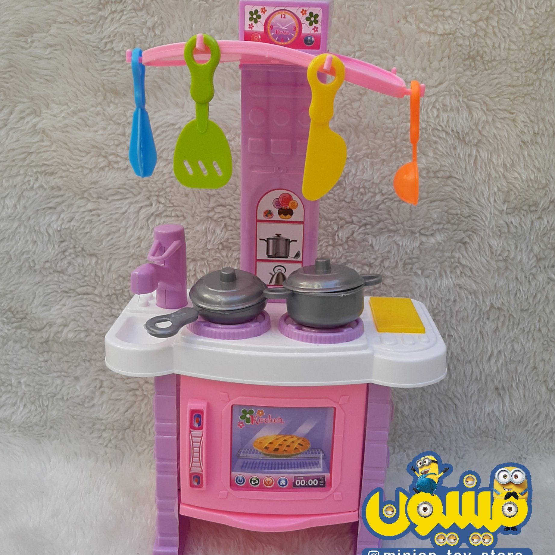 اسباب بازی آشپزخانه (اجاق گاز) مخصوص بازی با باربی و عروسک