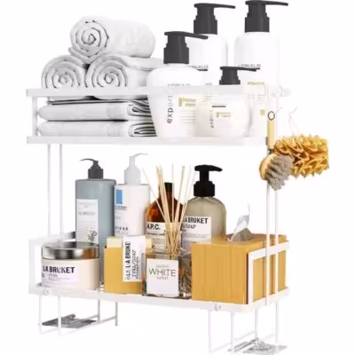 استند 2 طبقه توالت فرنگی فلزی