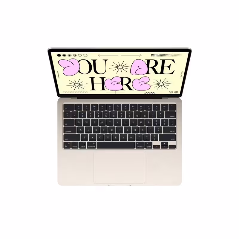 لپ تاپ اپل 13.6 اینچی مدل Apple MacBook Air 2022 Starlight MLY13 پردازنده M2 رم 8GB حافظه 256GB SSD
