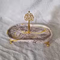 دیس شیرینی خوری پایه دار و دسته دار 23 سانتی