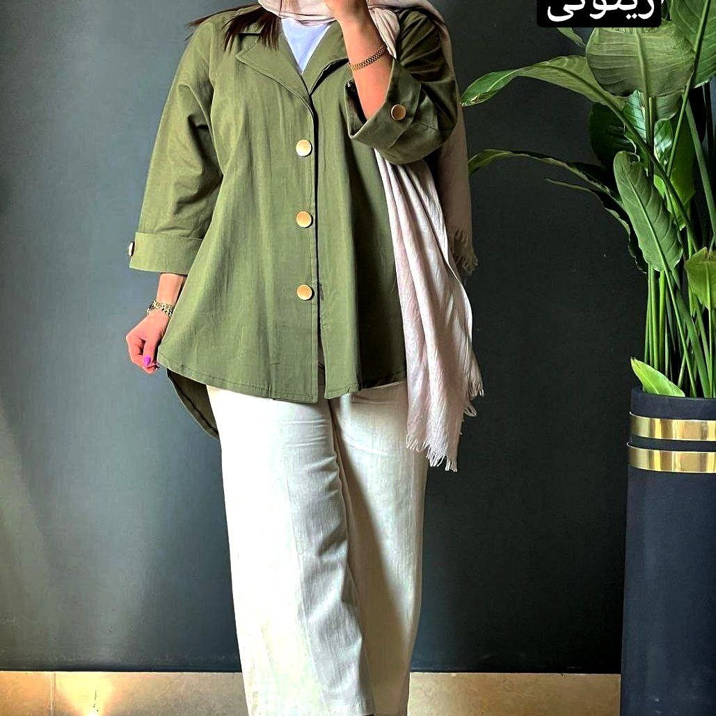 ست مانتو شلوار لنین
