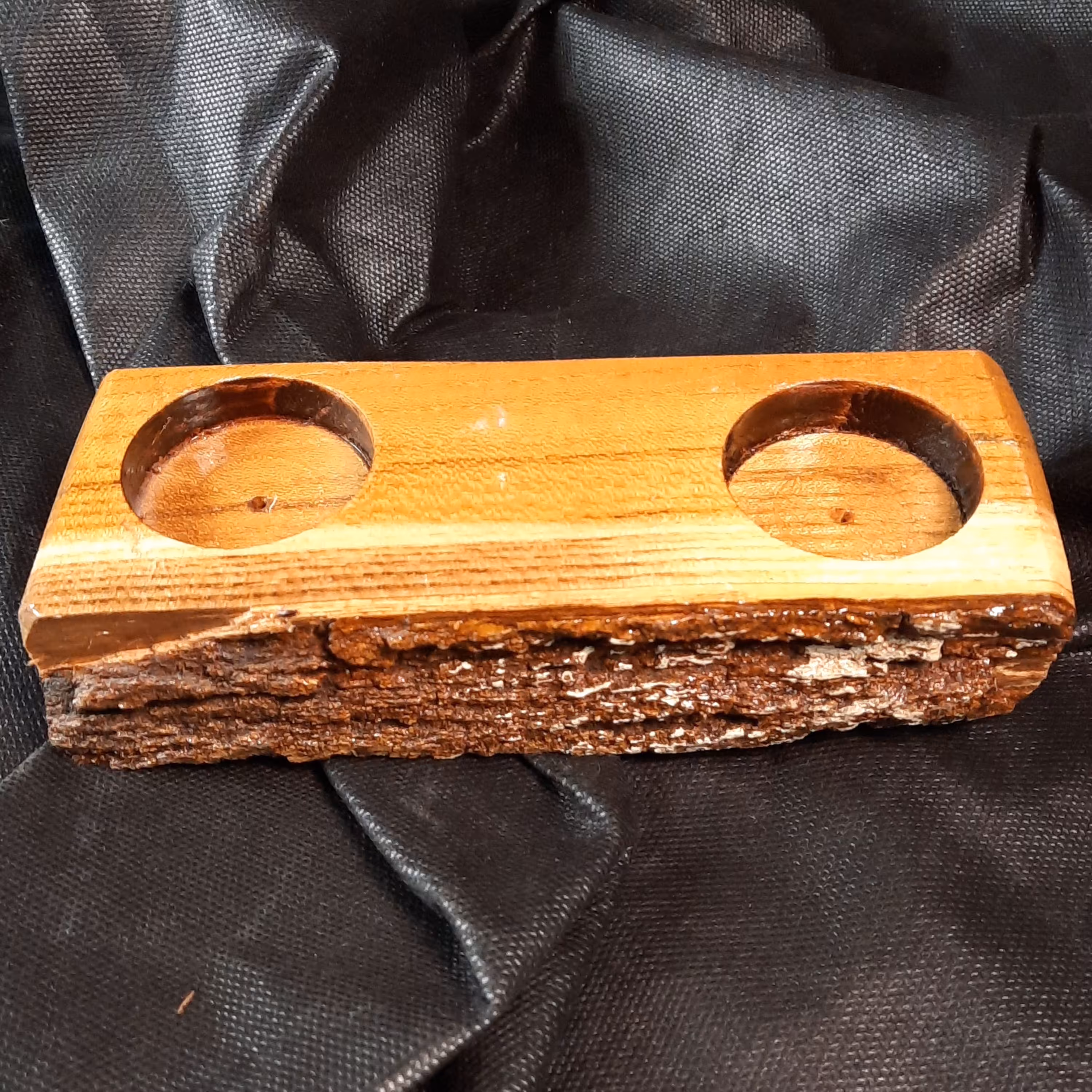 جا شمعی و جاعودی دفرمه چوبی کد 120