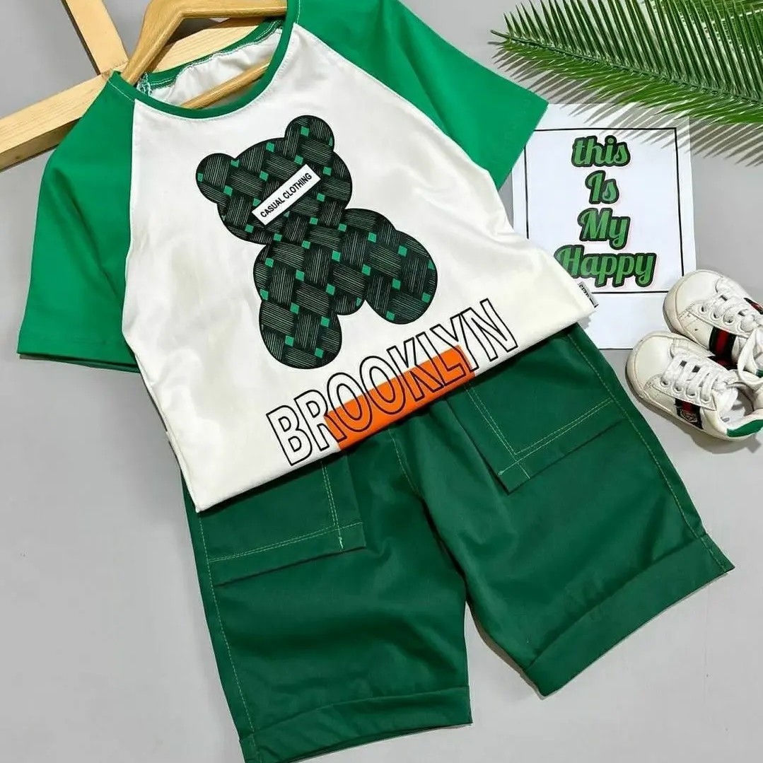 تیشرت شلوارک کتان تدی اسپرت 40 تا60