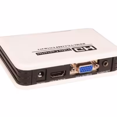 مبدل HDMI به VGA کی نت به همراه آداپتور و کابل صدا K-COHD2VGA