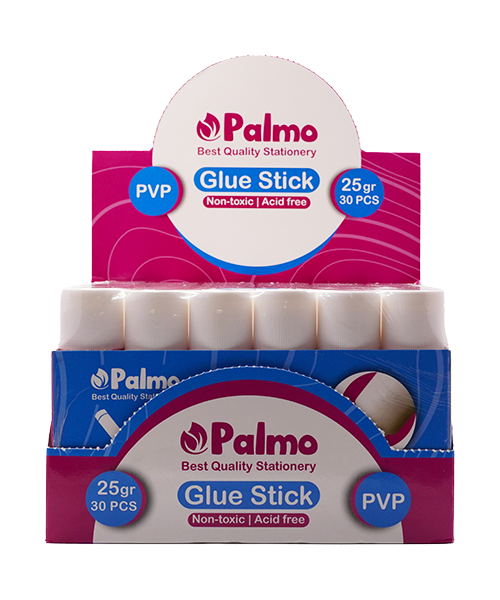 چسب ماتیکی  پالمو 25 گرم  بسته(30 عددی)