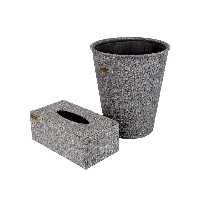 ست سطل و جعبه دستمال کاغذی کد 1460