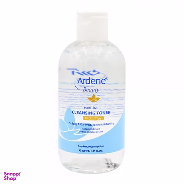 تونر پاک کننده آرایش صورت آردن (Ardene) سری Beauty مدل Pureline حجم 250 میلی‌ لیتر