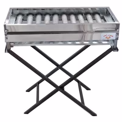 کبابپز گازی استیل پایه دار 10 چدن