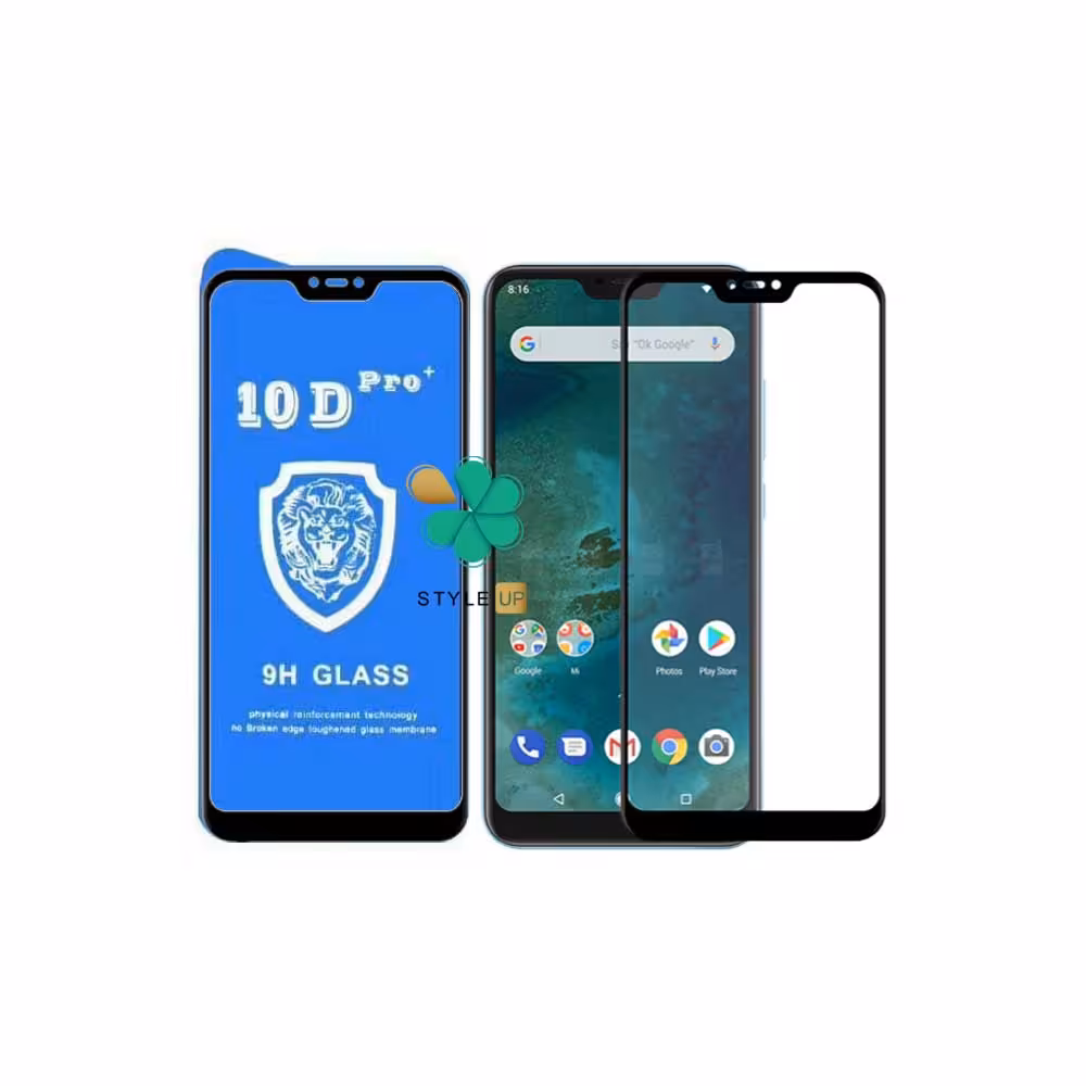 گلس تمام صفحه گوشی شیائومی Mi A2 Lite / Redmi 6 Pro مدل 10D Pro