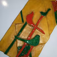 نقش برجسته آواز پرنده سفال