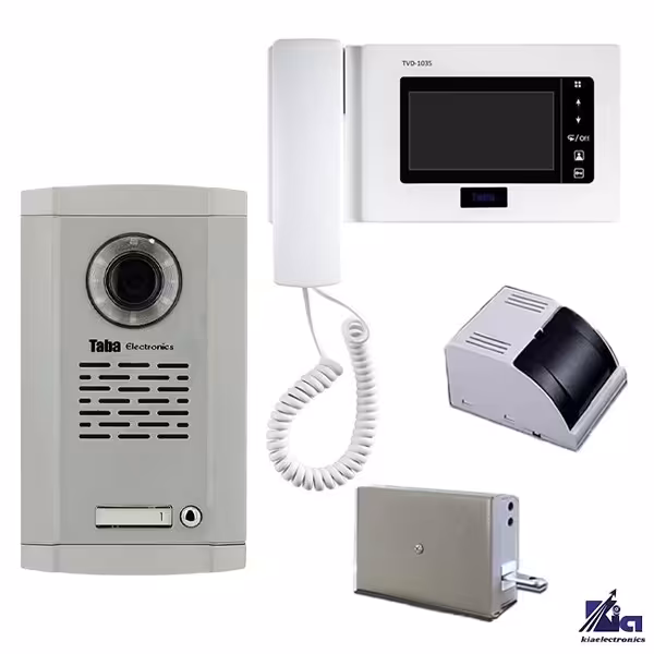 دربازکن تصویری یک واحدی تابا گوشی مدل 1035 و پنل 1860 