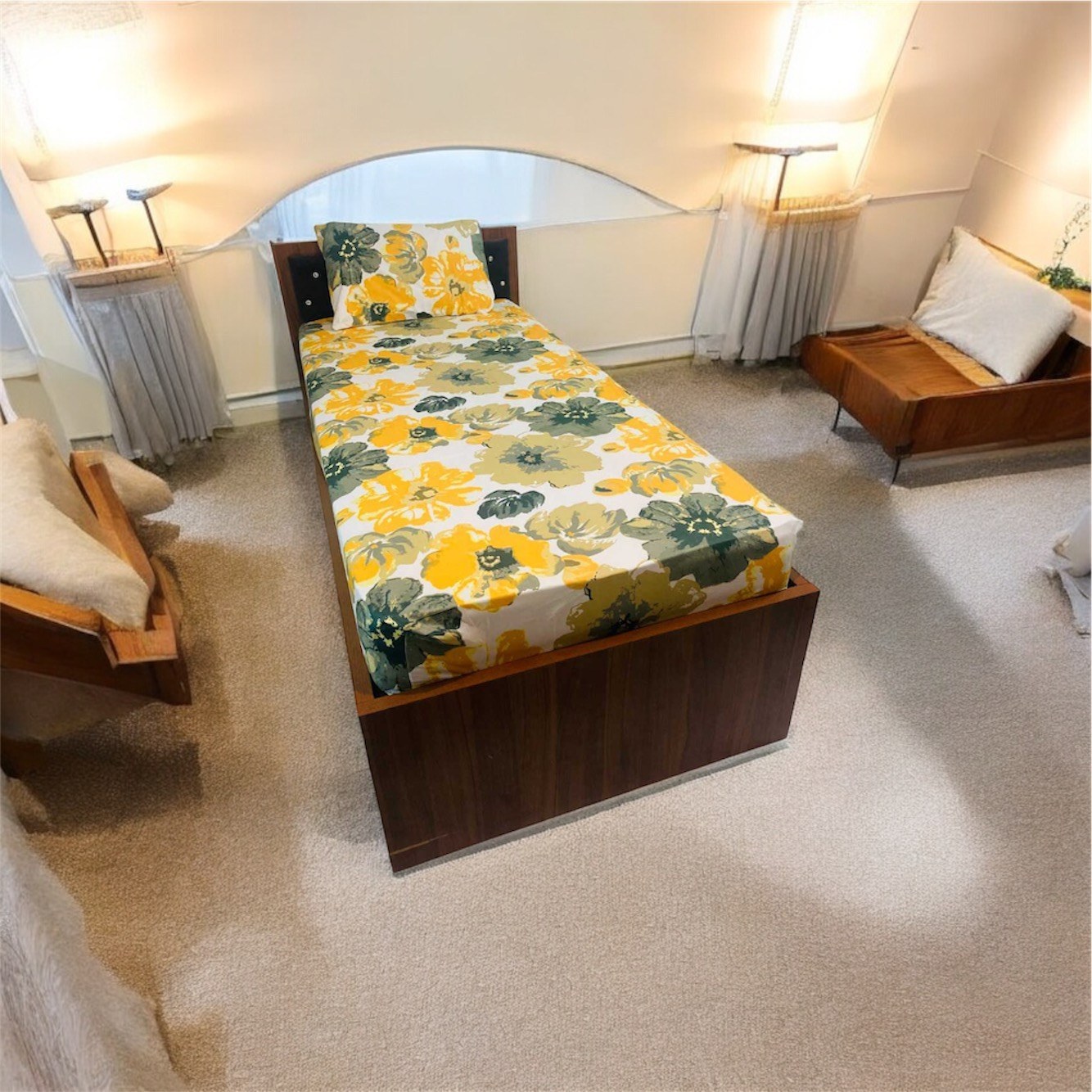 خرید نیم ست 2 تکه  تک نفره عرض 90  مدل آفتاب گردان