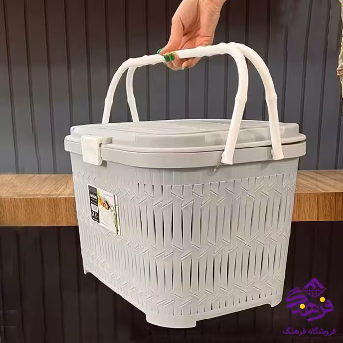 سبد پیک نیک کوچک طرح بامبو لیمون