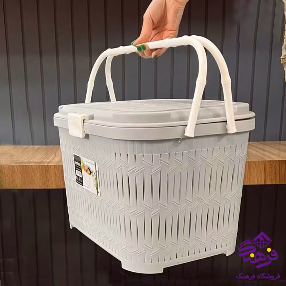 سبد پیک نیک کوچک طرح بامبو لیمون