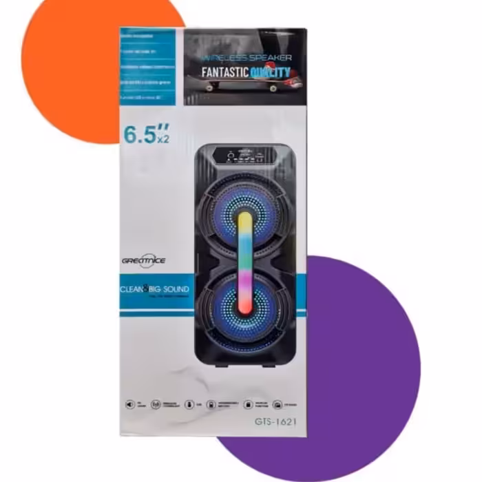 اسپیکر مدلgts-1621بارقص نور وکیفیت عالی(ارسال رایگان)