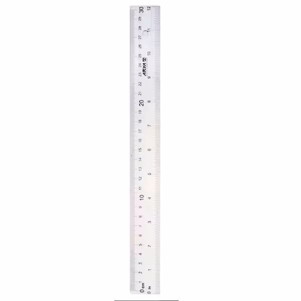 خط کش آریا کریستالی 30 سانتی متر