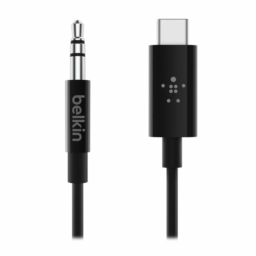 کابل تبدیل Type-C به جک 3.5 میلی‌متری بلکین F7U079bt03-BLK