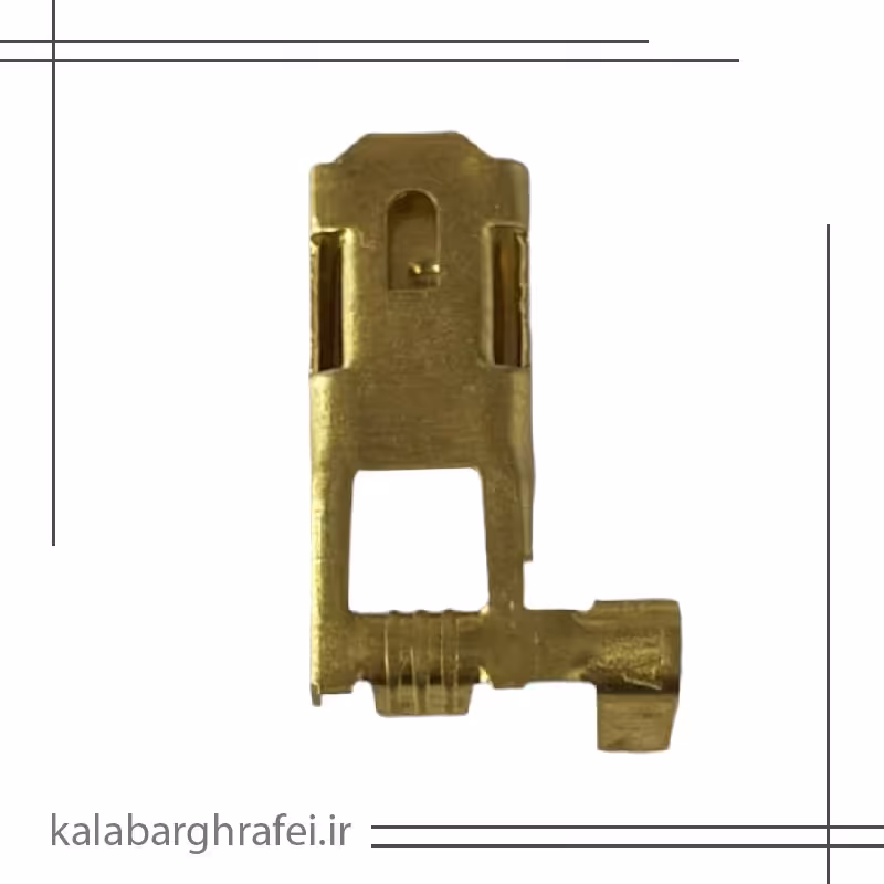 سرسیم مدل پرچمی قفل دار کد 1103 برنج بسته 15 عددی
