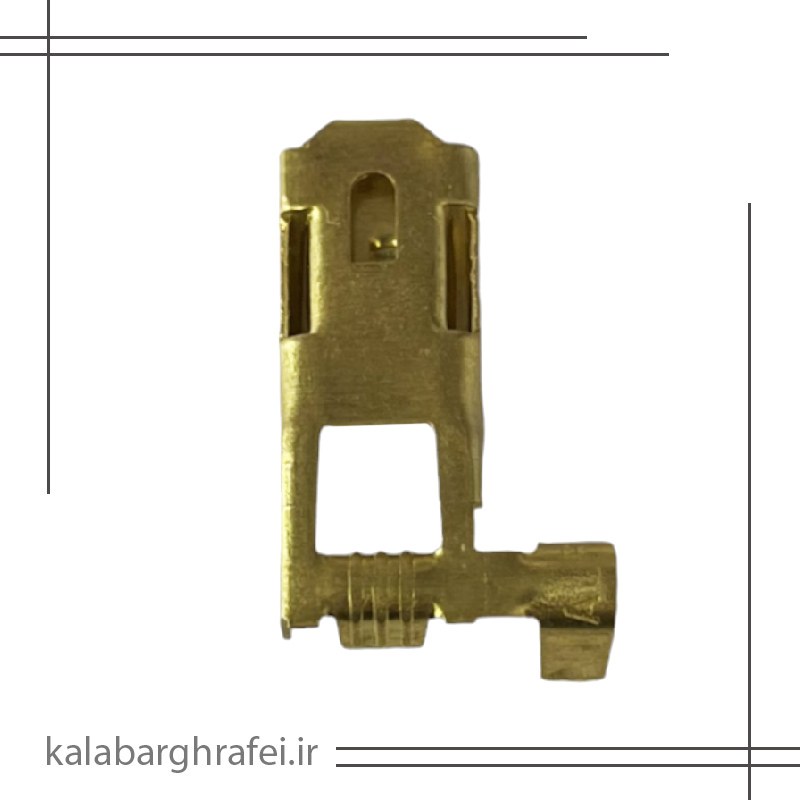سرسیم مدل پرچمی قفل دار کد 1103 برنج بسته 15 عددی