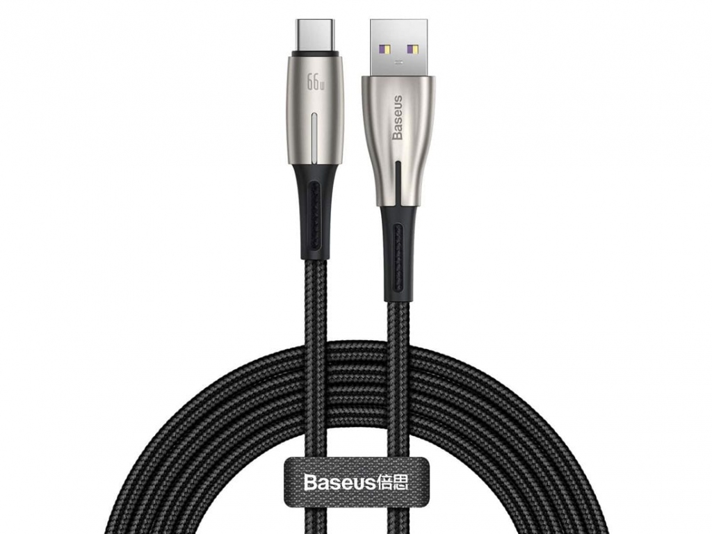 کابل سوپر فست شارژ یواسبی به تایپسی 1 متری بیسوس BASEUS SuperCharge Cable for Type-C PD20 66W CATSD-M06