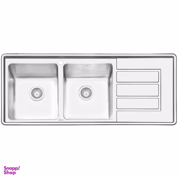 سینک ایلیا استیل مدل 2062L توکار سایز 50 × 120 سانتی متر
