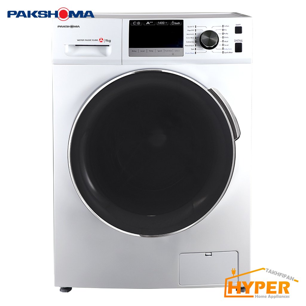 ماشین لباسشویی پاکشوما BWF-40116 WT سفید 9 کیلویی