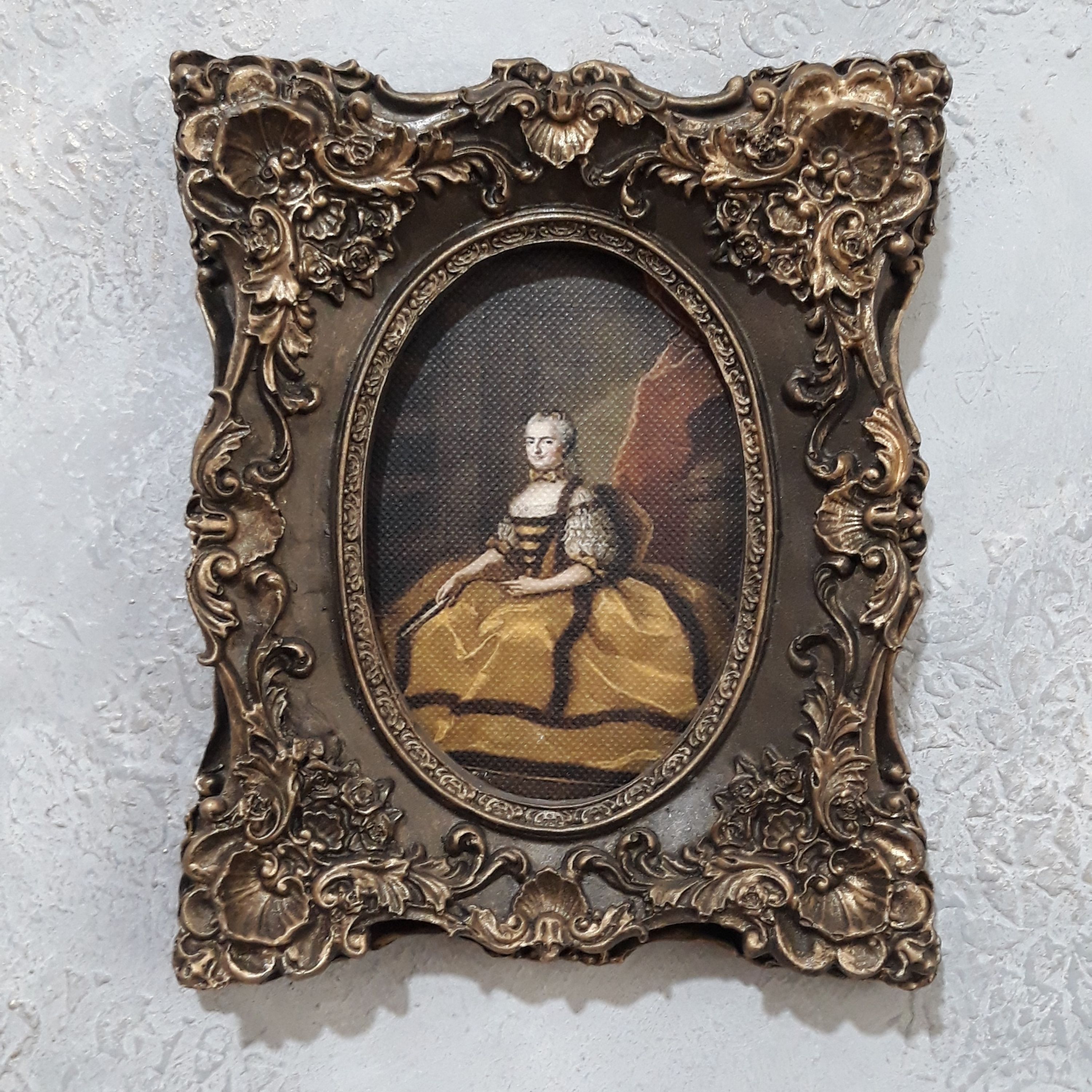 تابلو مستطیل کوچک 20 در 25 قهوه ای چاپ بوم 