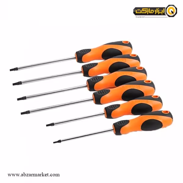 ست پیچ گوشتی ستاره ای کندو 6 عددی مدل 85137