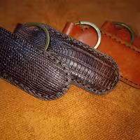 جاکلیدی چرم طبیعی گاوی