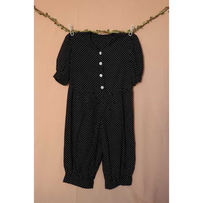 سرهمی مشکی توپ توپی  کودک  8  و 9 سال  مناسب تابستان و  محرم