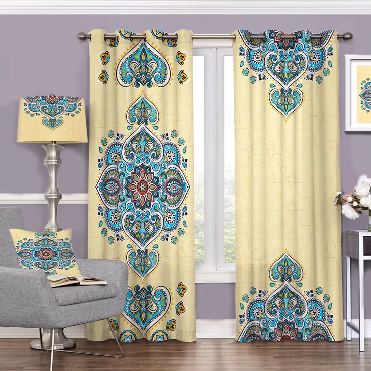 پرده مخمل دکوری پارت 77