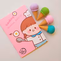 پاک کن بستنی قیفی لوازم تحریر فانتزی پاکن فانتزی 