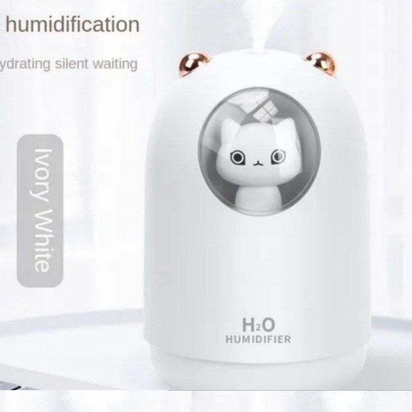 بخور سرد و چراغ خواب طرح گربه فانتزی