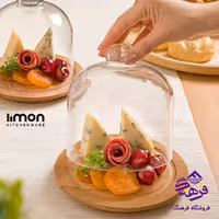 ظرف سرو پنیر لیمون کف چوب