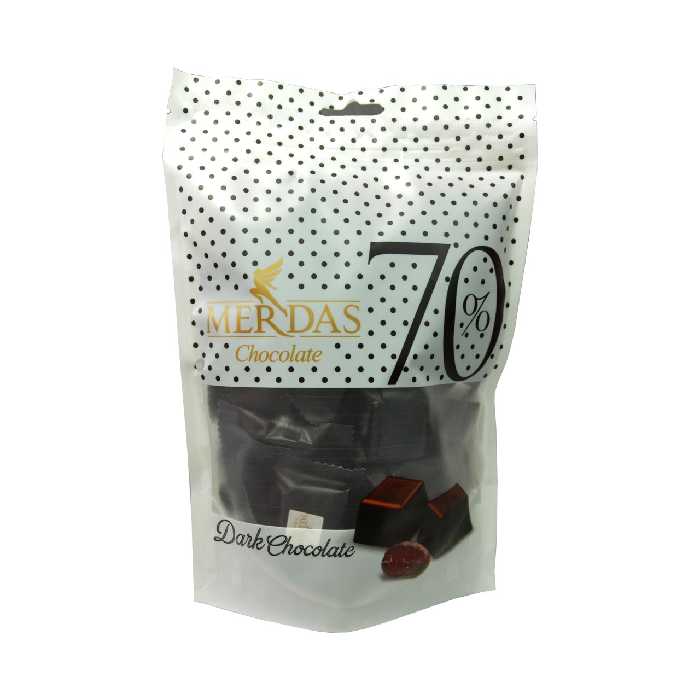 شکلات 70 درصد تلخ 250 گرم مرداس - merdas