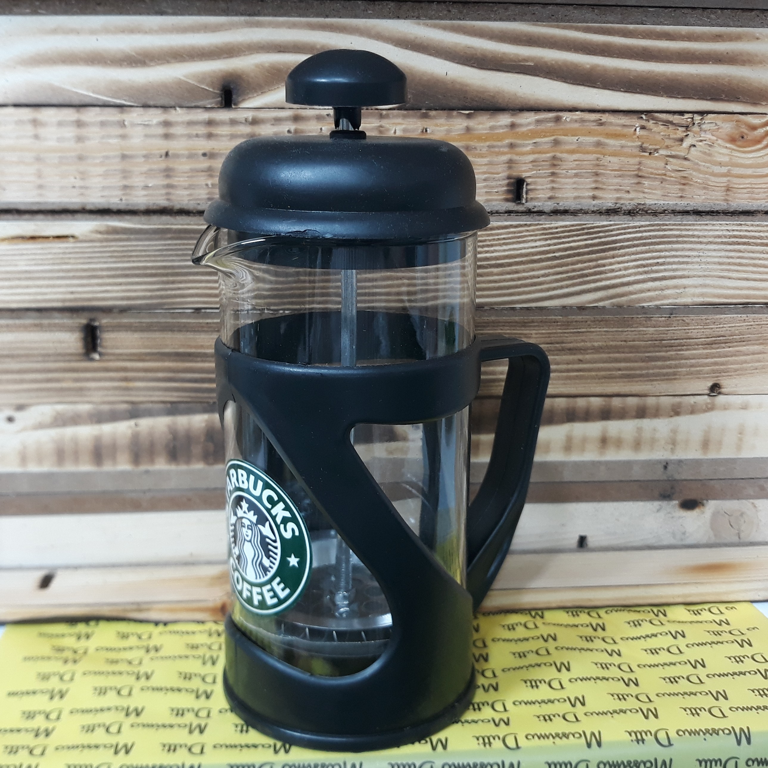 فرنچ پرس استارباکس (آنام) 350 میلی لیتر، شیشه پیرکس مقاوم در  برابر  آب جوش قابل استفاده برای انواع دمنوش و قهوه فرانسه 