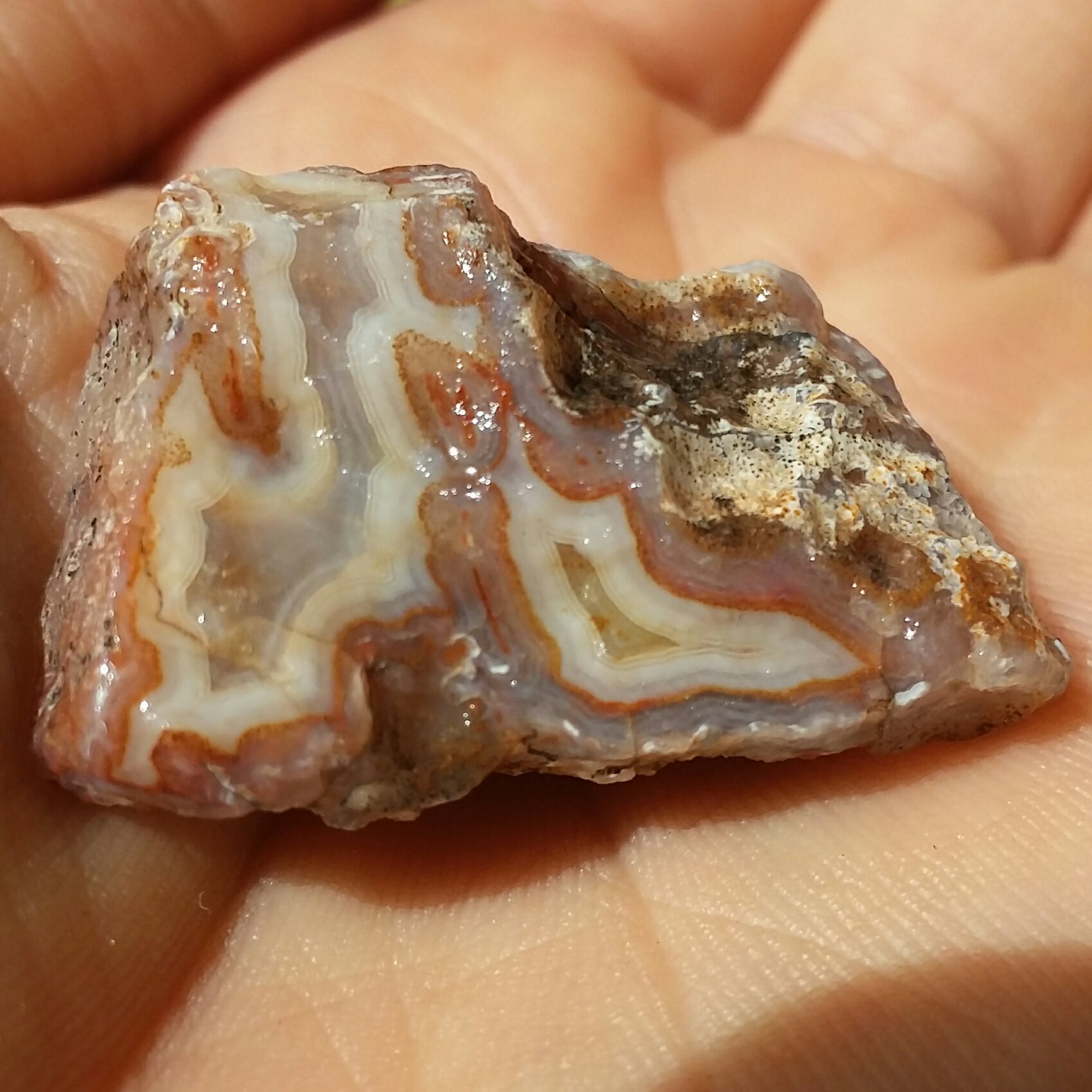 سنگ راف عقیق سلیمانی رنگی محشر دیدنییی خاص 100درصد طبیعی