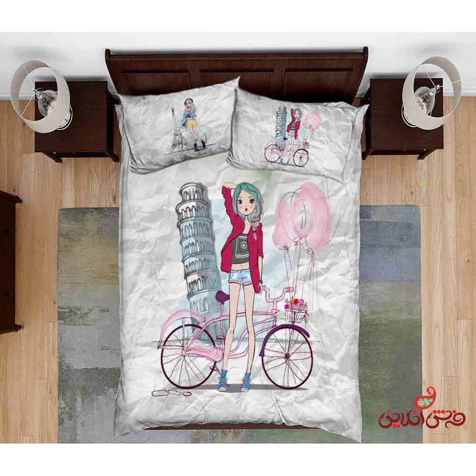 روتختی طرح دختر دوچرخه سوار کد 2626