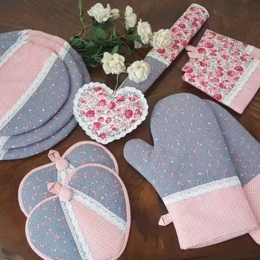 سرویس اشپزخانه صورتی وتوسی