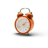 ساعت رومیزی زنگ دار صفحه سفید طرح تک رنگ کلاسیک سایز کوچک