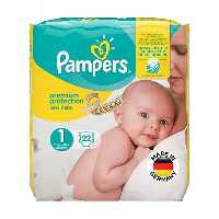 پوشک پمپرز آلمانی مدل Premium سایز 1 بسته 22 عددی—— Pampers Premium Size 1 Diaper Pack of 22