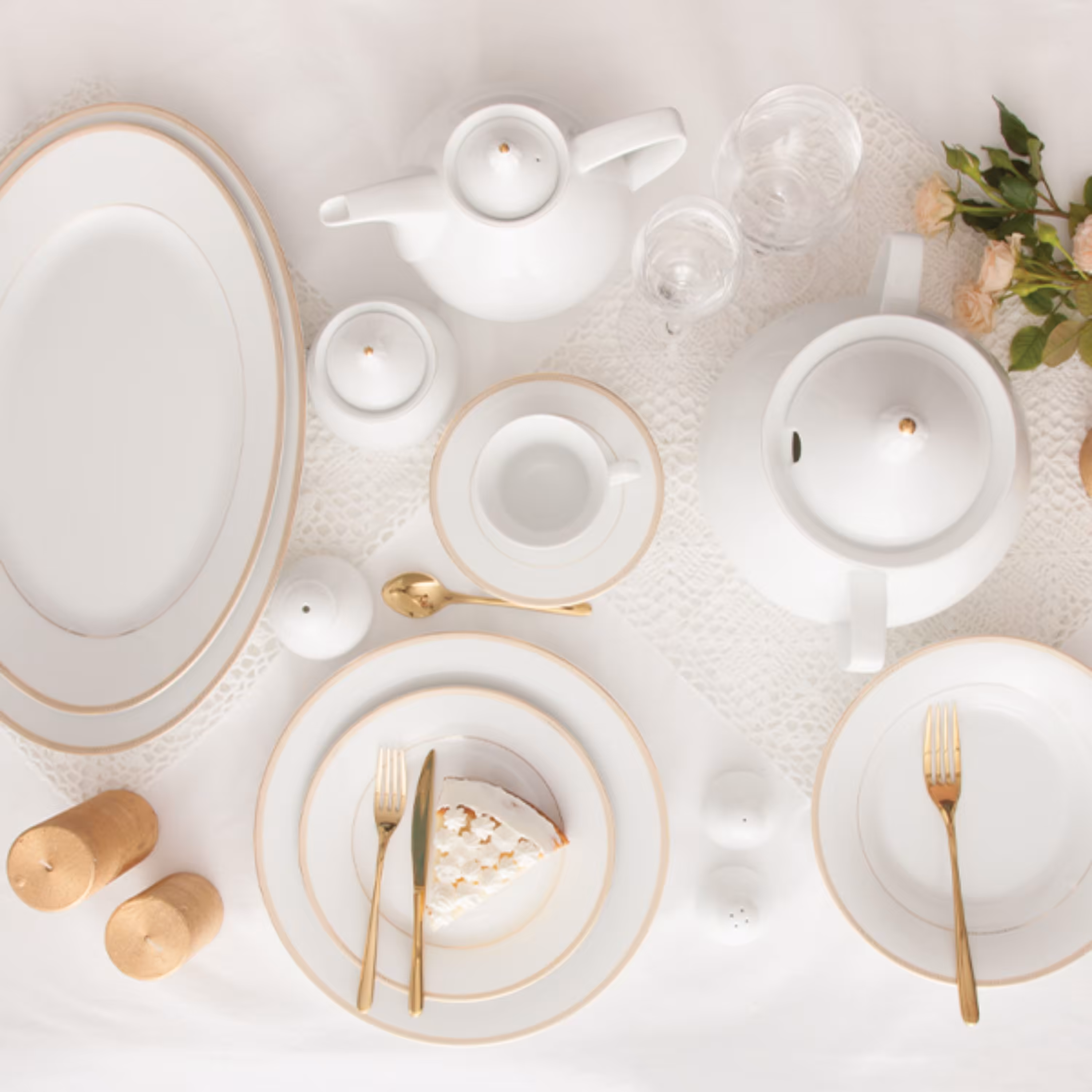 سرویس 12 نفره چینی زرین طرح سپینود قالب شهرزاد 108 پارچه