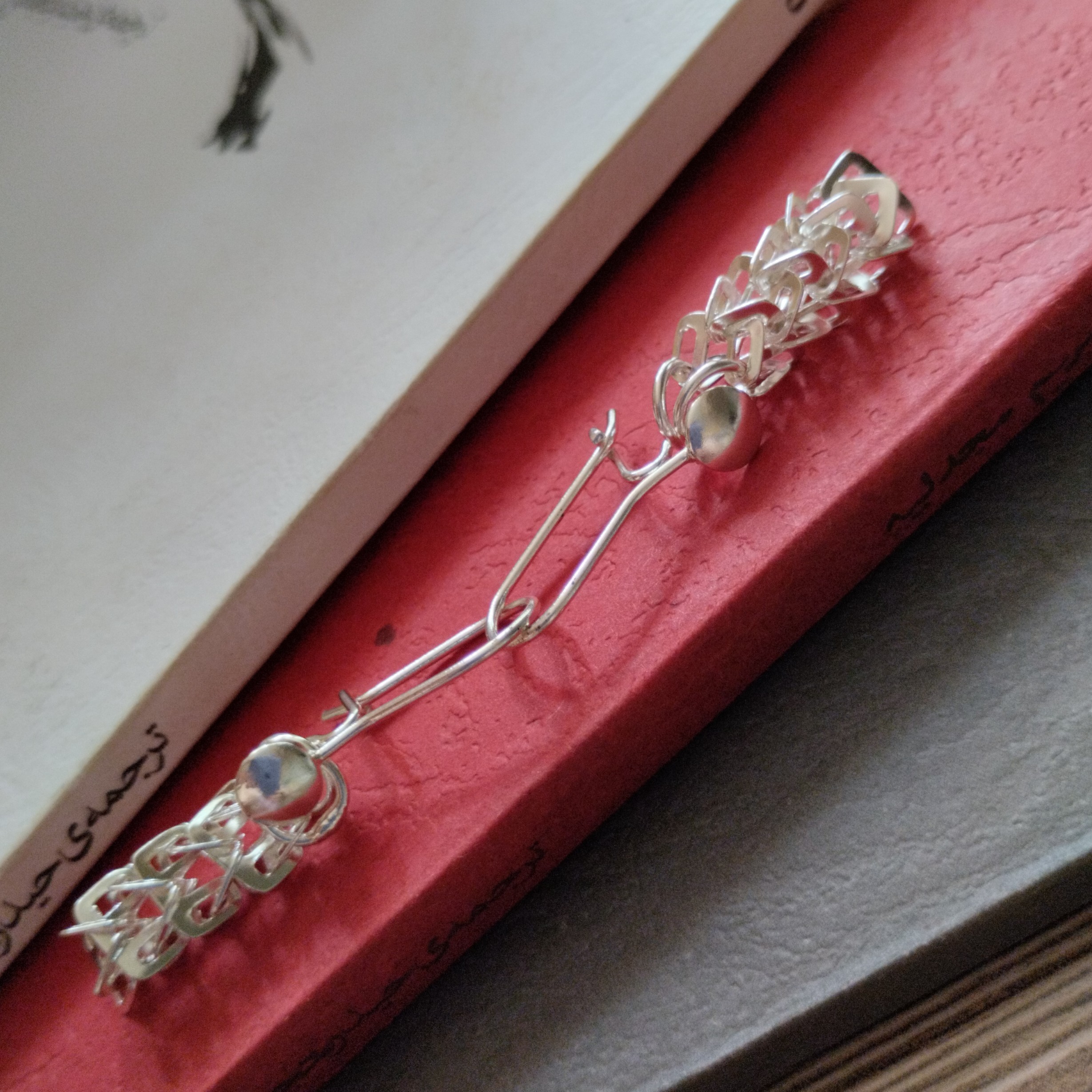 گوشواره نقره عیار925بسیار شیک و زیبا و با کیفیت عالی