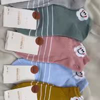 پک پنج تایی جوراب طرح ابر خوشحال